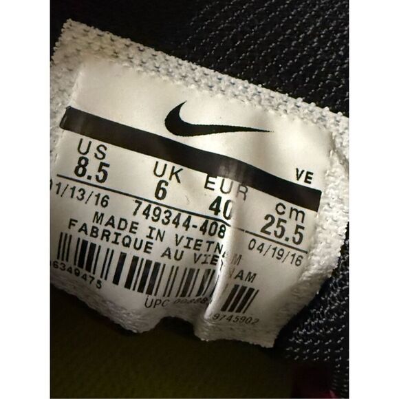 Nike zoom Pegasus 32 Womens size 8.5 blue running shoes 749344-408 - Picture 8 of 10